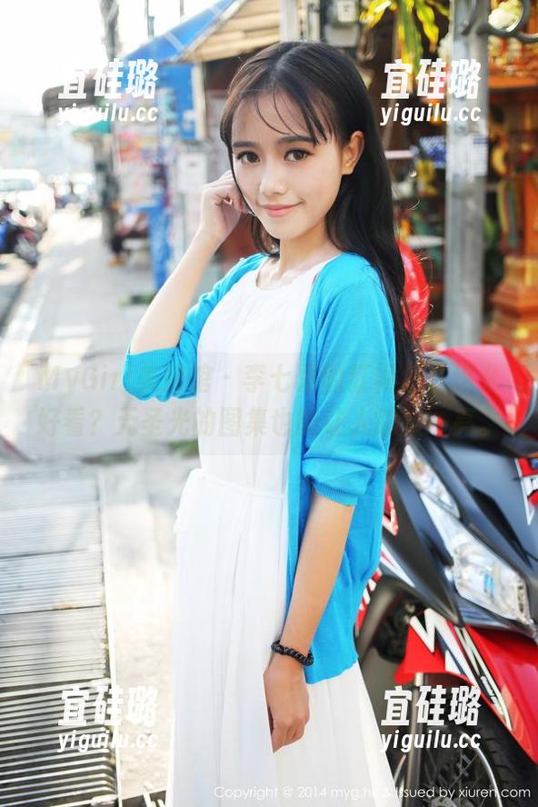 MyGirl美媛馆 - 李七喜的红裙怎么这么好看？无圣光的图集也能让人眼前一亮。